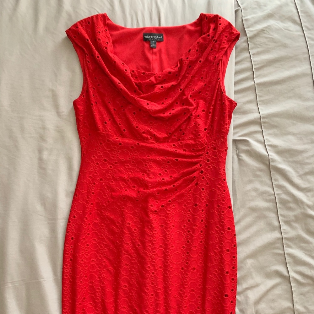 From Work to Evening Red Dress